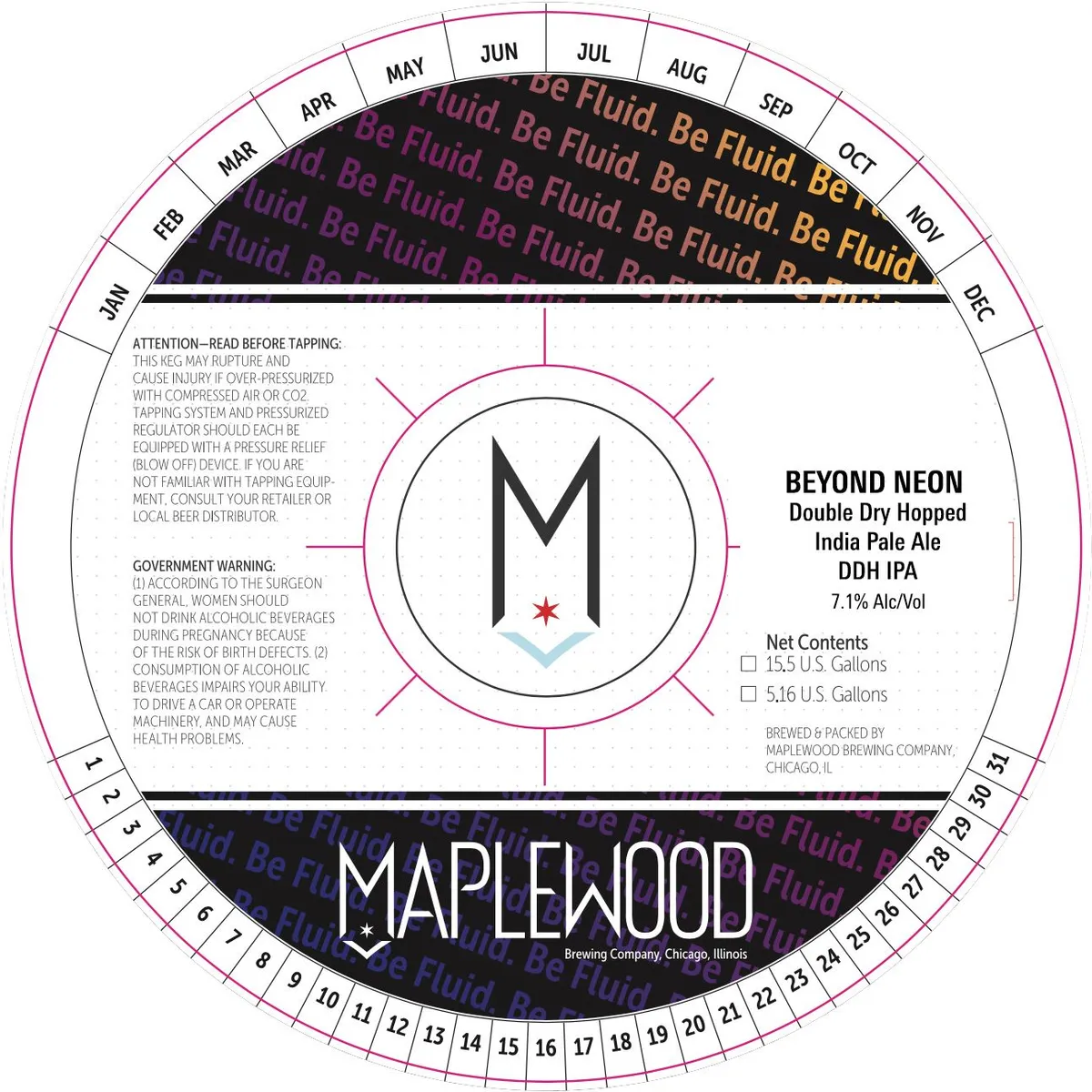 Beyond Neon label art — MAPLEWOOD BREWING COMPANY