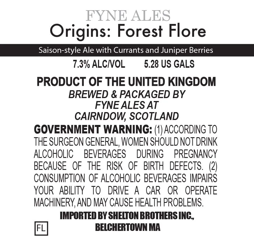 Origins: Forest Flore label