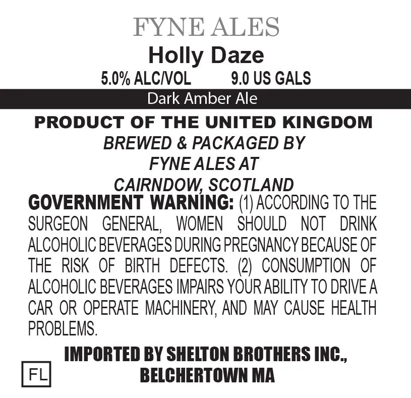 Holly Daze label