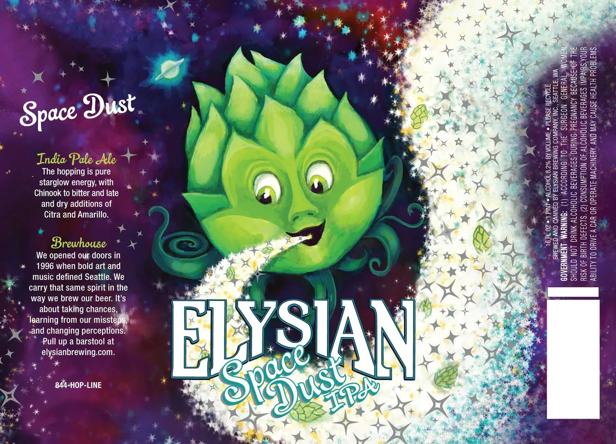 Space Dust label