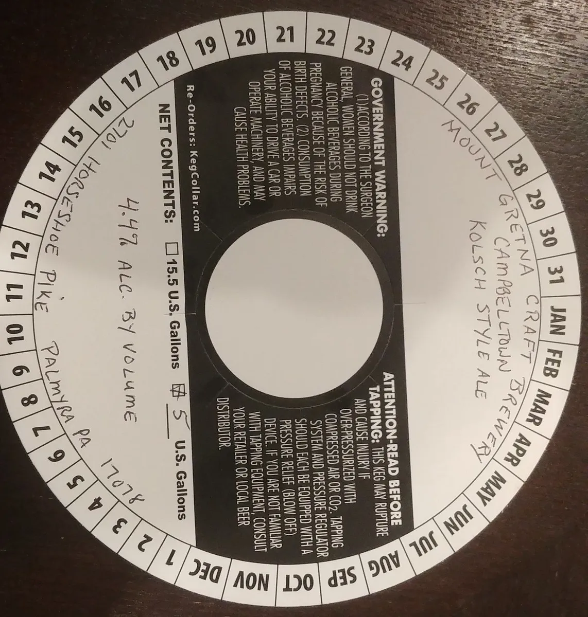Campbelltown Kolsch Style Ale label art — CAMPBELLTOWN KOLSCH STYLE ALE