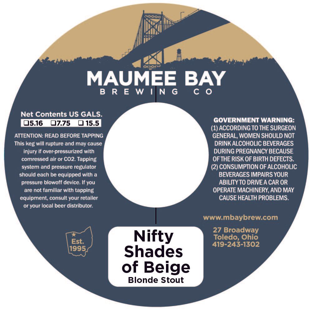 Nifty Shades of Beige — full label as filed with TTB