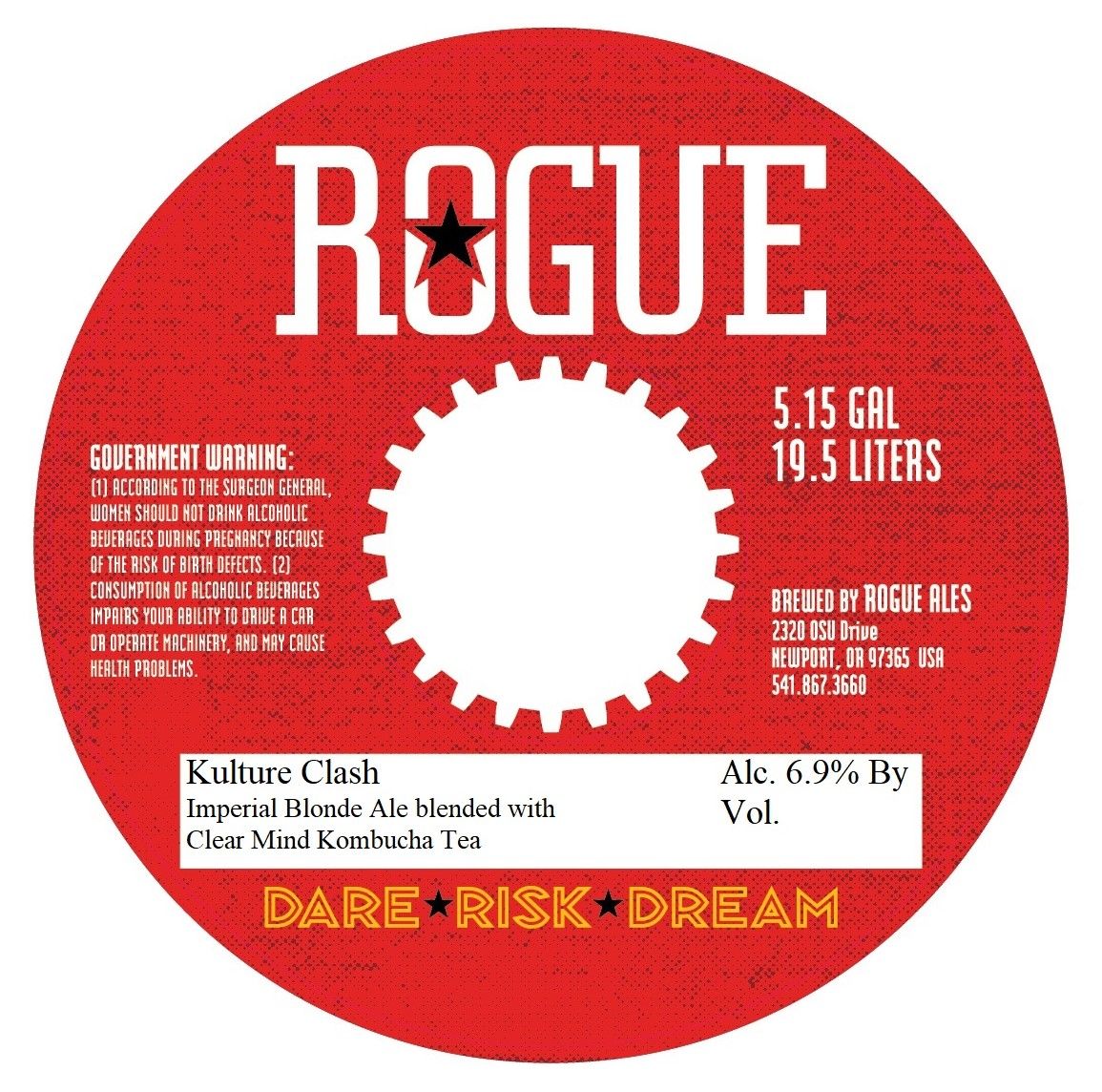 Kulture Clash — full label as filed with TTB