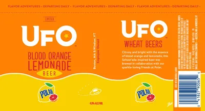 UFO Blood Orange Lemonade label