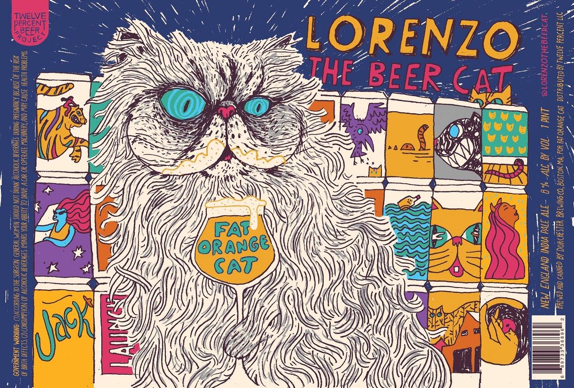 Lorenzo The Beer Cat — full label as filed with TTB