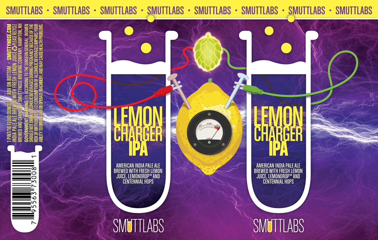 Lemon Charger IPA — full label as filed with TTB
