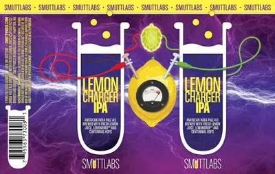 Lemon Charger IPA label