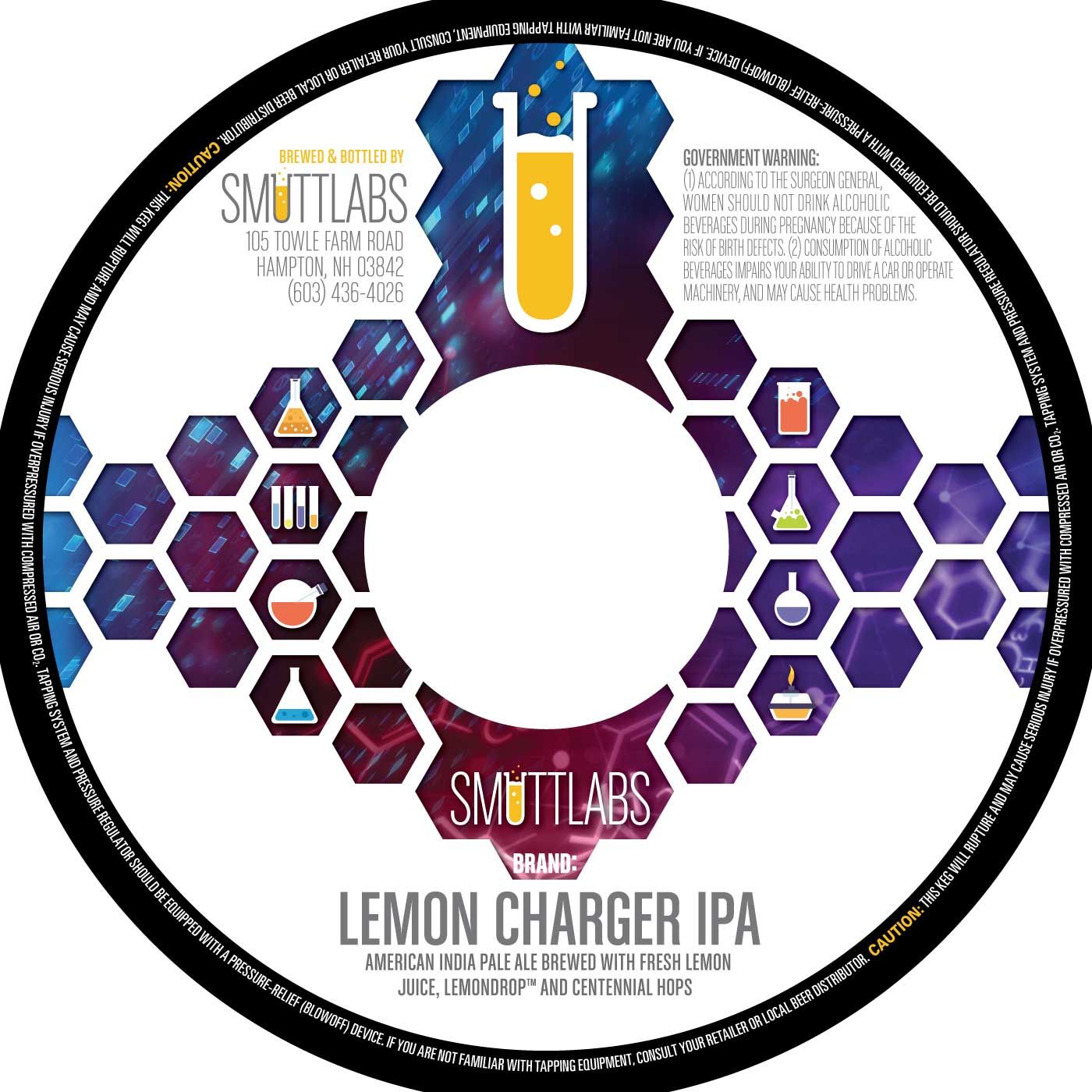 Lemon Charger IPA — full label as filed with TTB