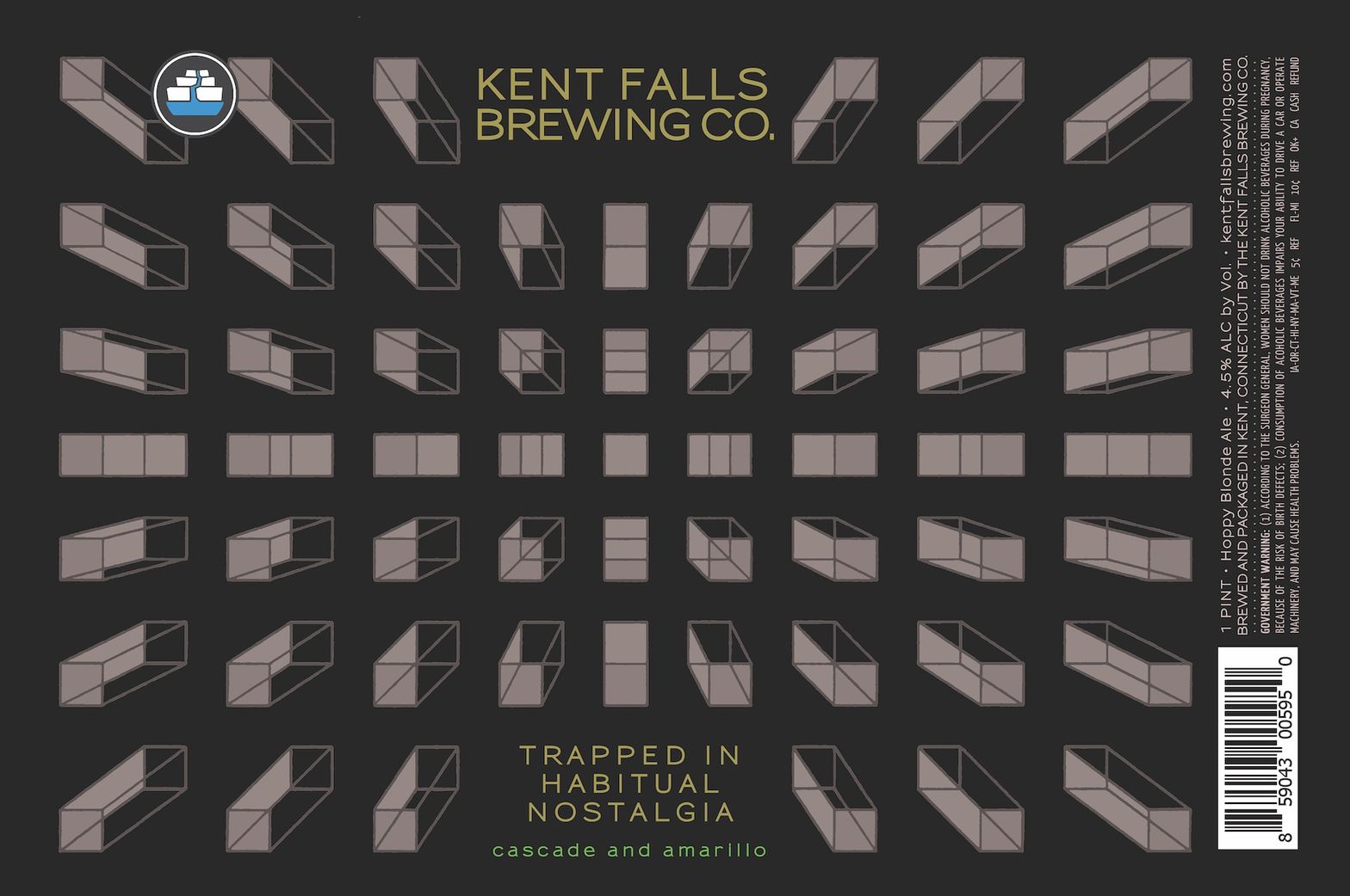 Trapped in Habitual Nostalgia — full label as filed with TTB