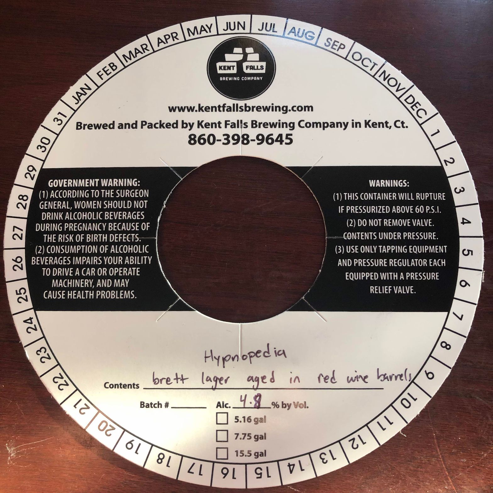 Hypnopedia — full label as filed with TTB