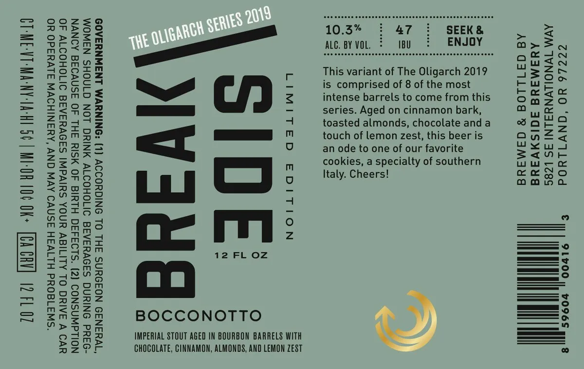 Bocconotto label