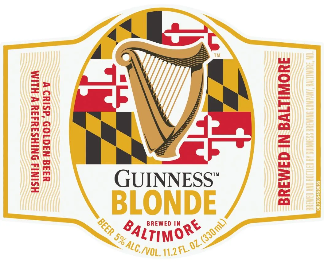 Guinness Blonde label