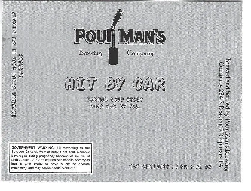Hit By Car label