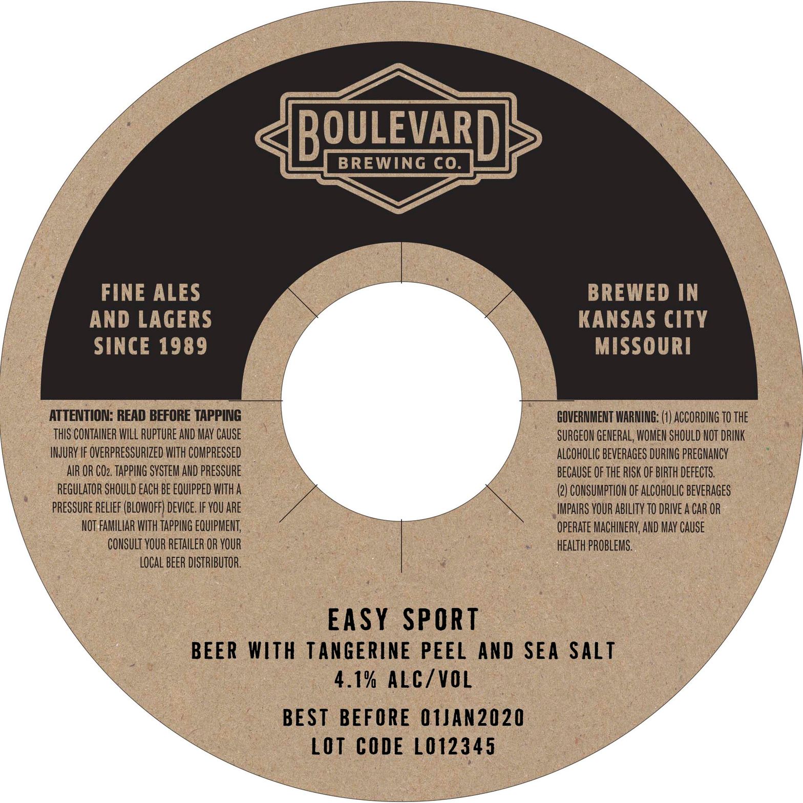 Easy Sport — full label as filed with TTB