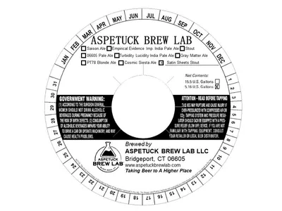 Satin Sheets Stout label