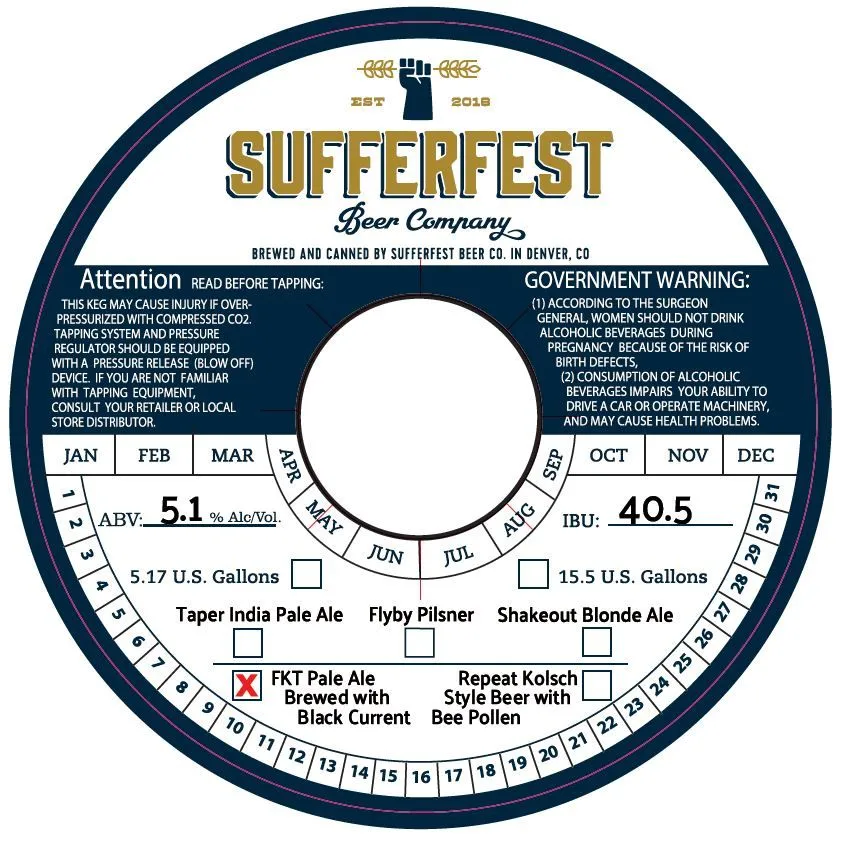 FKT Pale Ale label