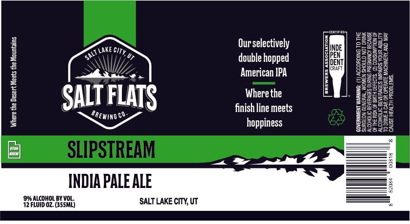 Slipstream India Pale Ale — full label as filed with TTB