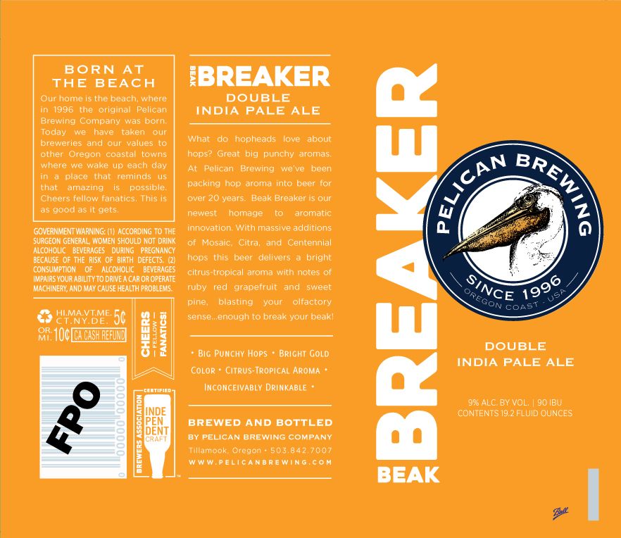 Beak Breaker — full label as filed with TTB