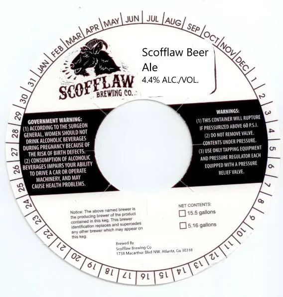 Scofflaw Beer label