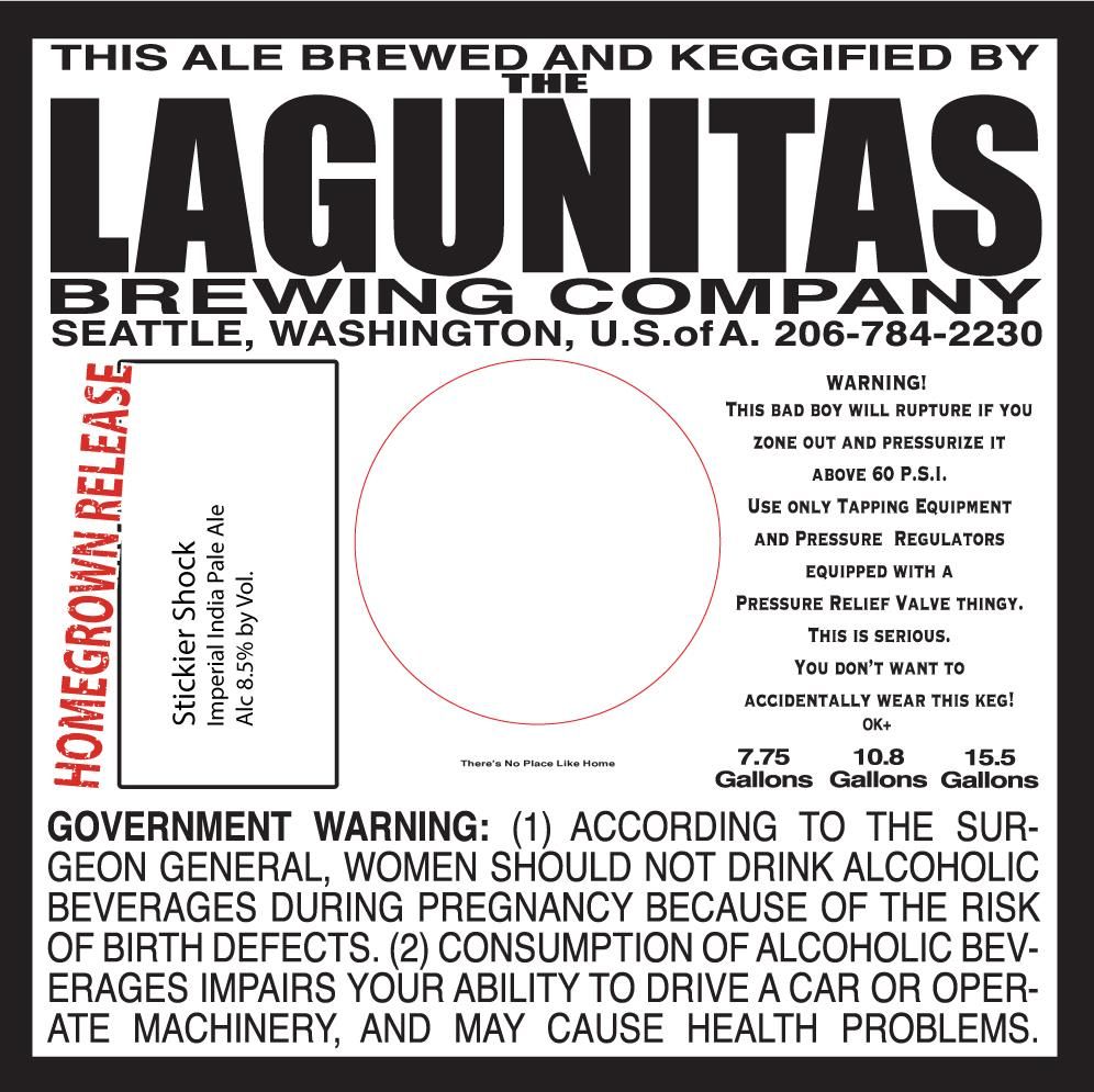 Stickier Shock — full label as filed with TTB