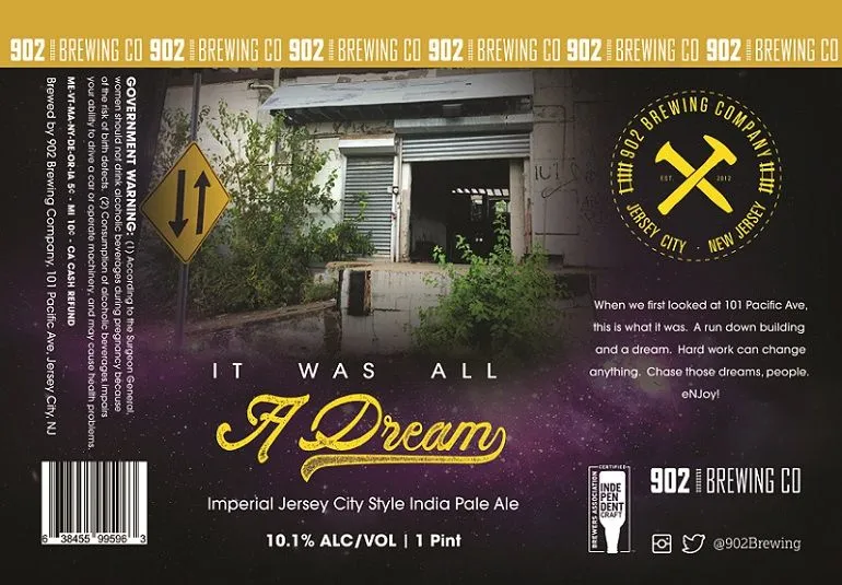It Was All A Dream label art — 902 BREWING