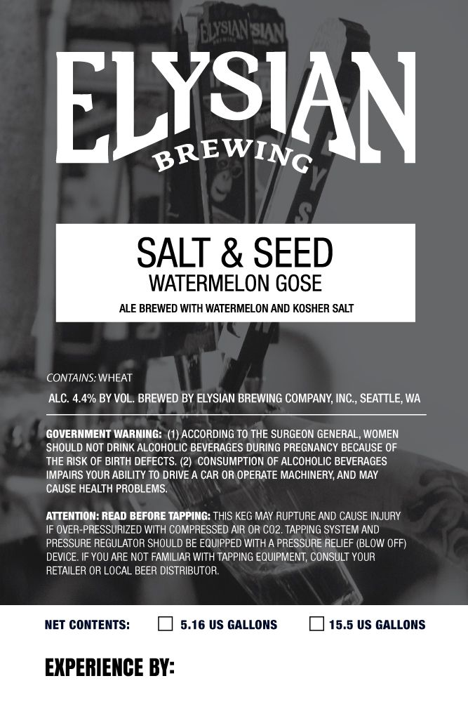 Salt & Seed — full label as filed with TTB