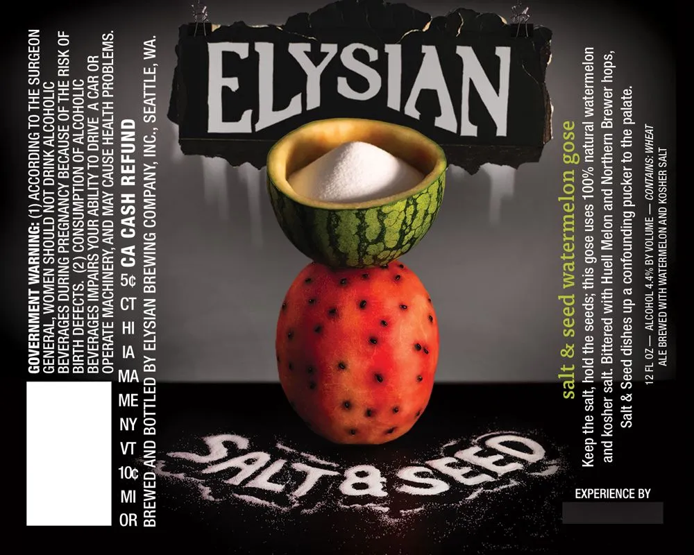 Salt & Seed label art — ELYSIAN BREWING COMPANY