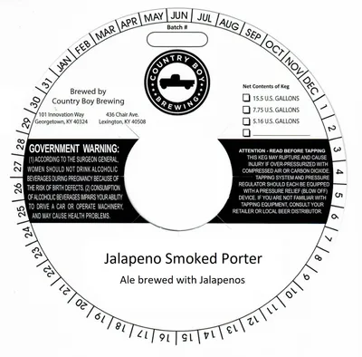 Jalapeno Smoked Porter label