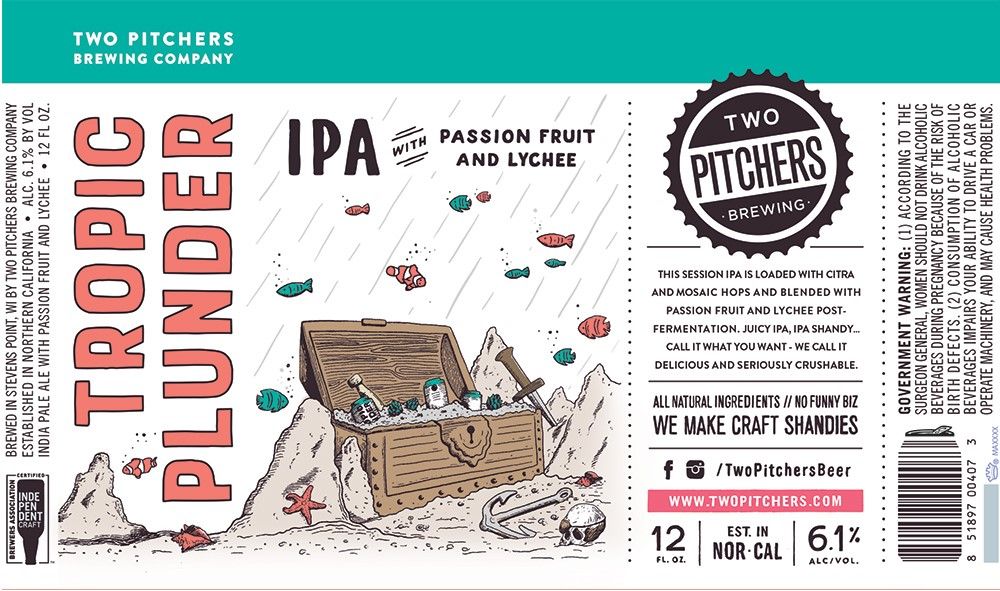 Tropic Plunder IPA — full label as filed with TTB