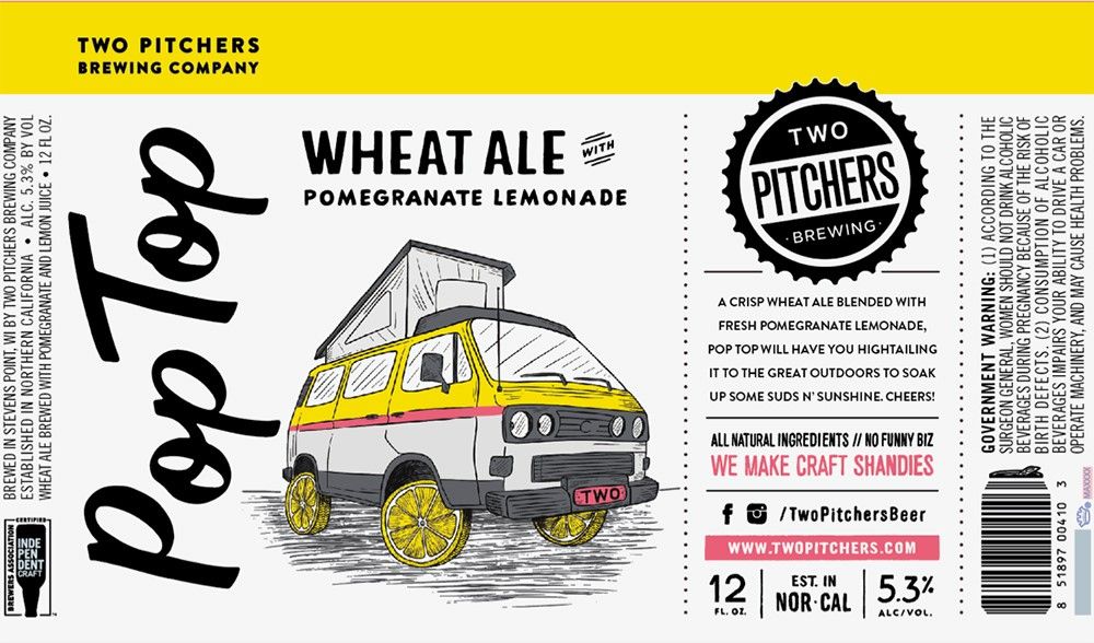 Pop Top Wheat Ale — full label as filed with TTB