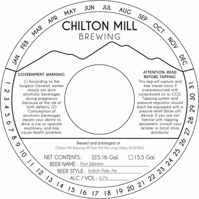 Port Weldon label