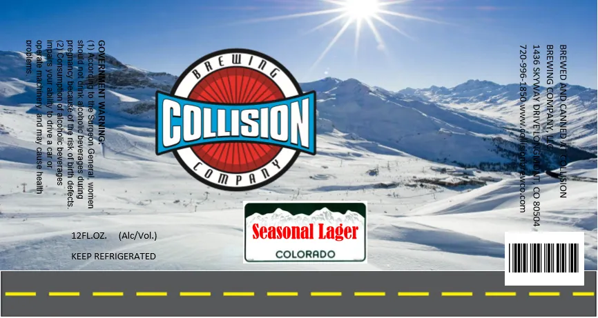 Seasonal Lager label art — SEASONAL