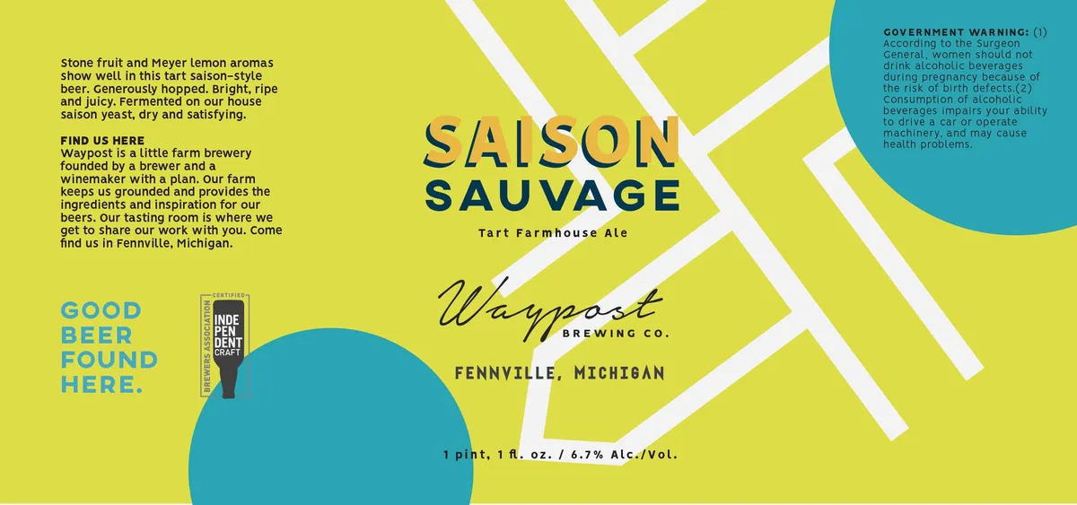Saison Sauvage label art — SAISON SAUVAGE