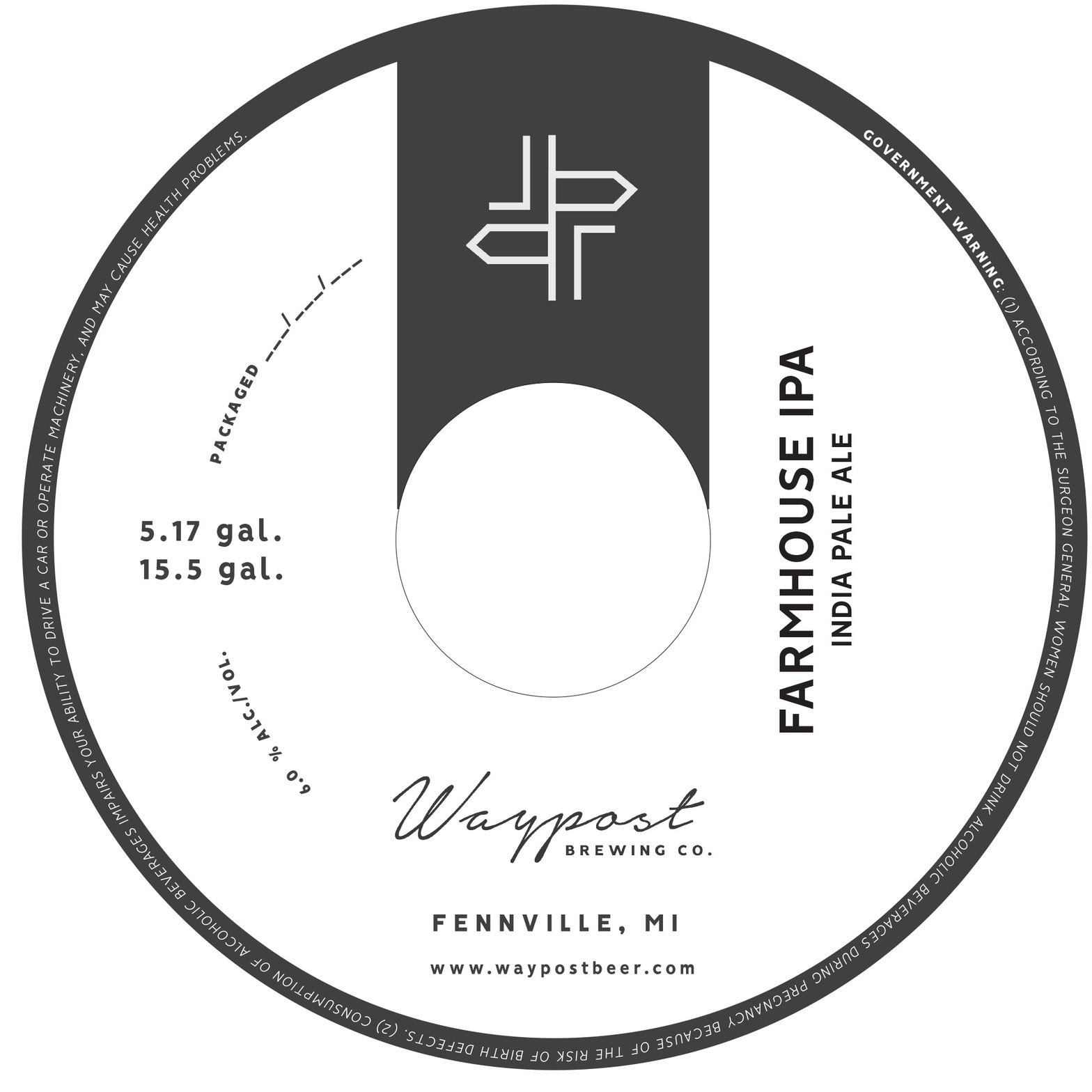 Farmhouse IPA — full label as filed with TTB