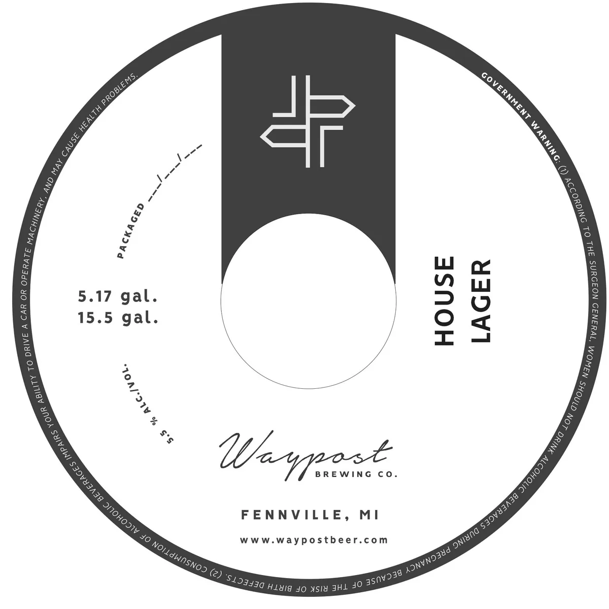 House Lager label
