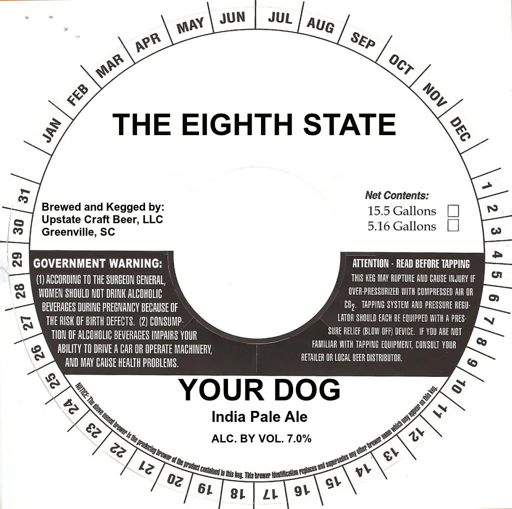 Your Dog label art — THE EIGHTH STATE