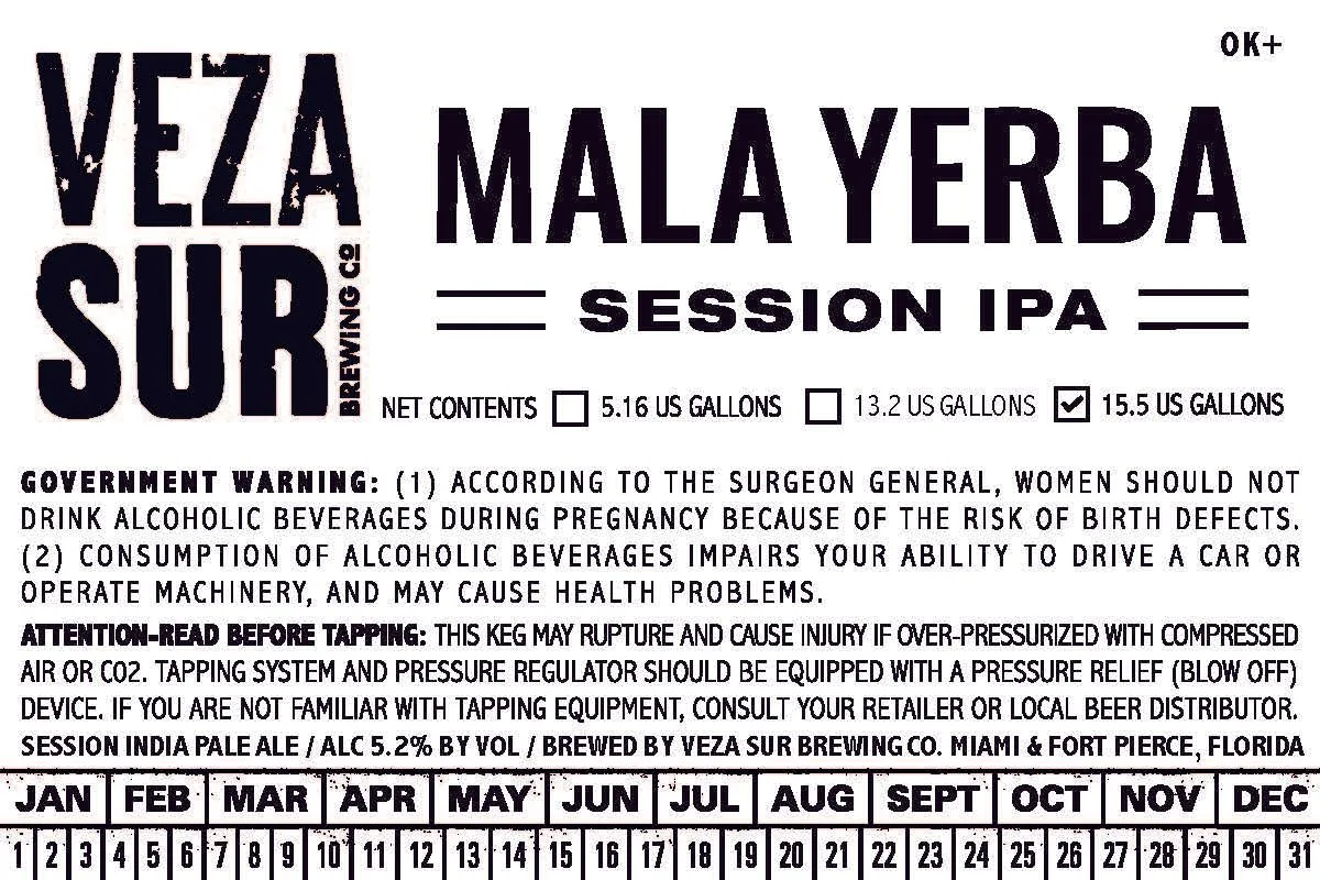 Mala Yerba label