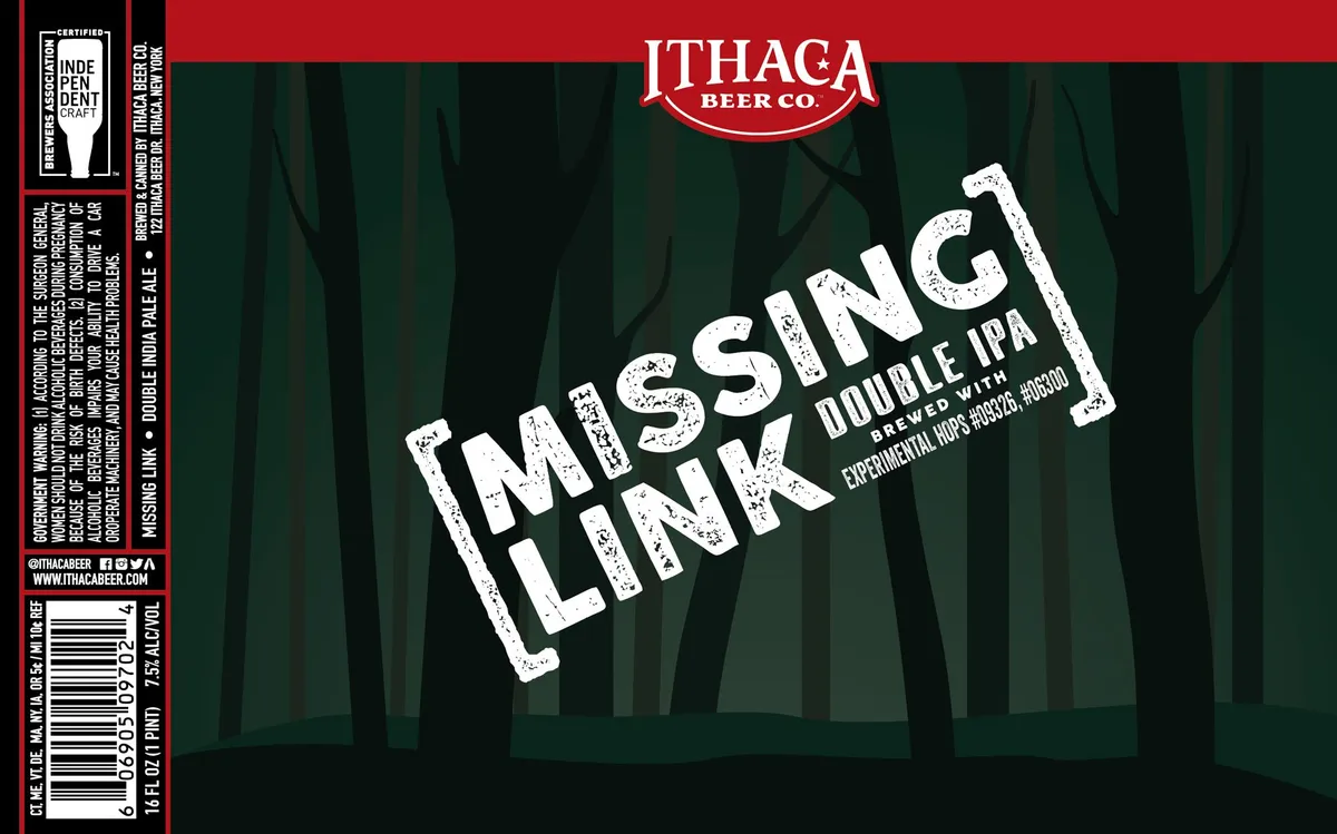 Missing Link label art — ITHACA BEER CO.