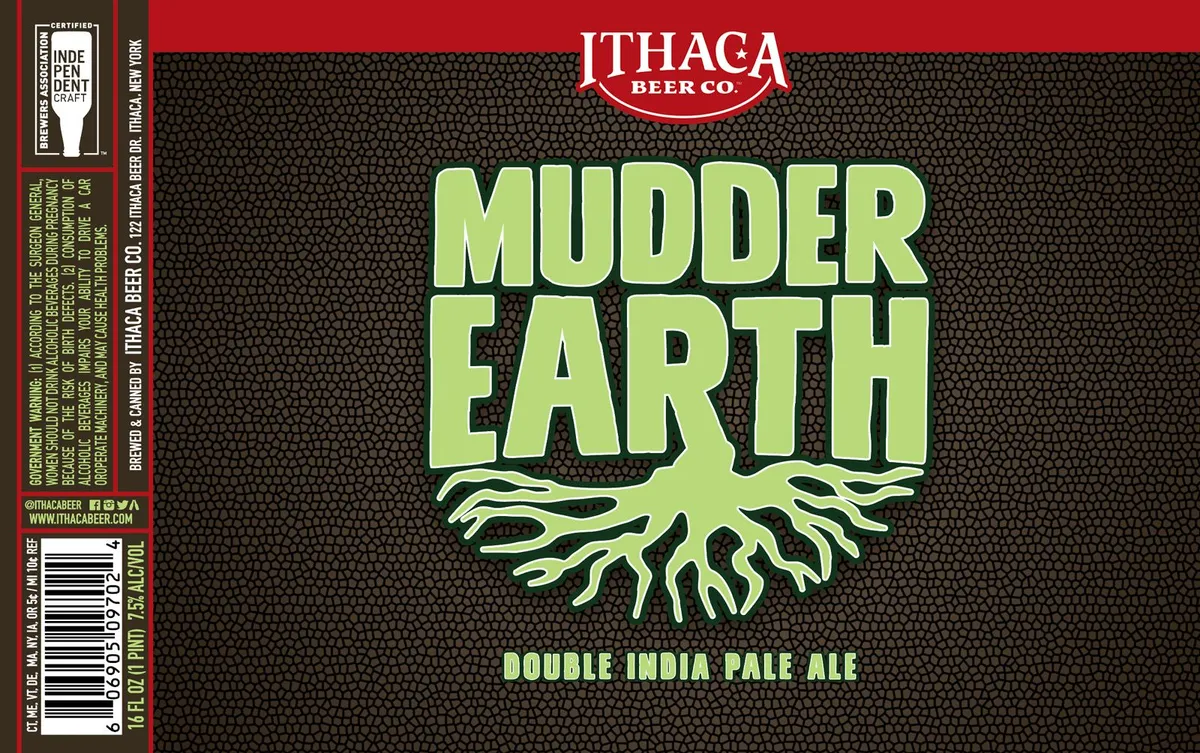 Mudder Earth label art — ITHACA BEER CO.