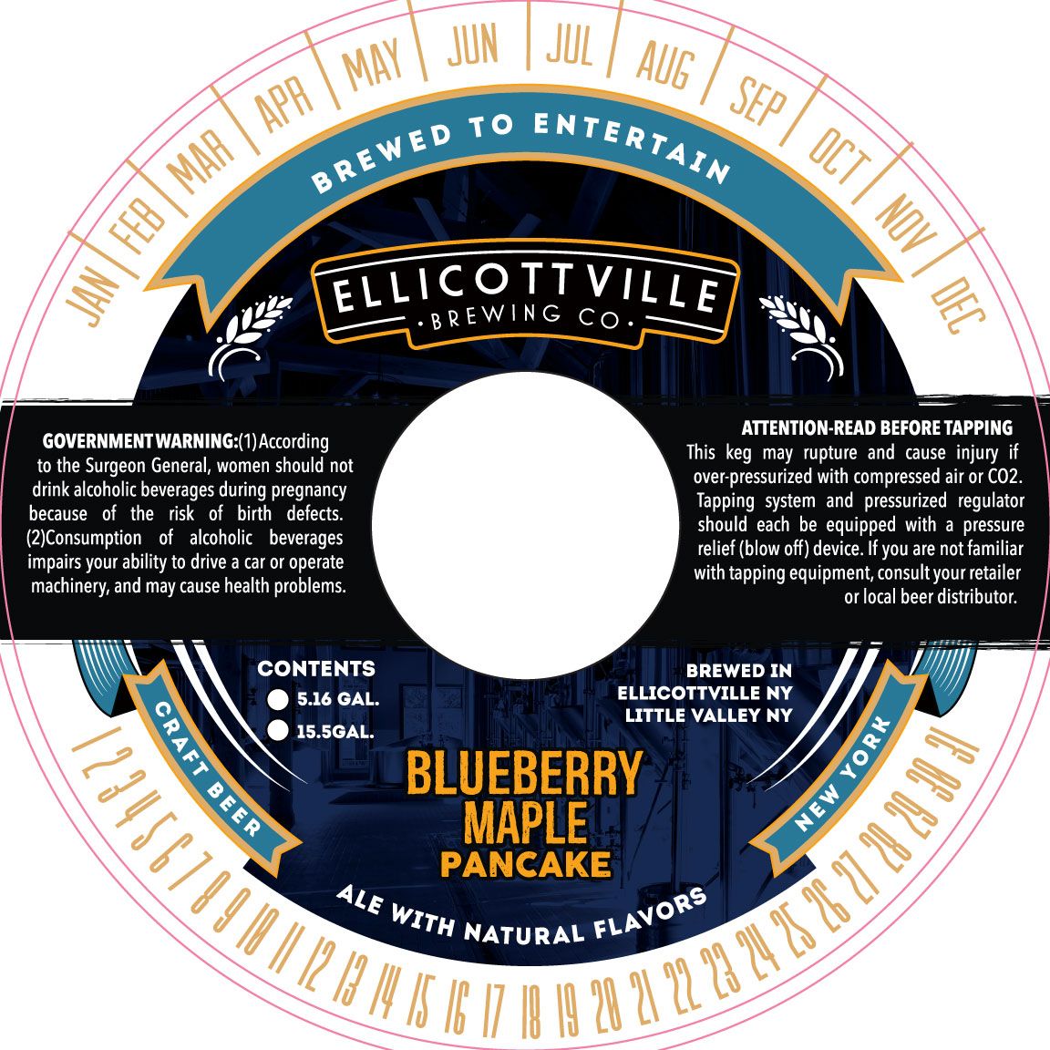 Blueberry Maple Pancake — full label as filed with TTB