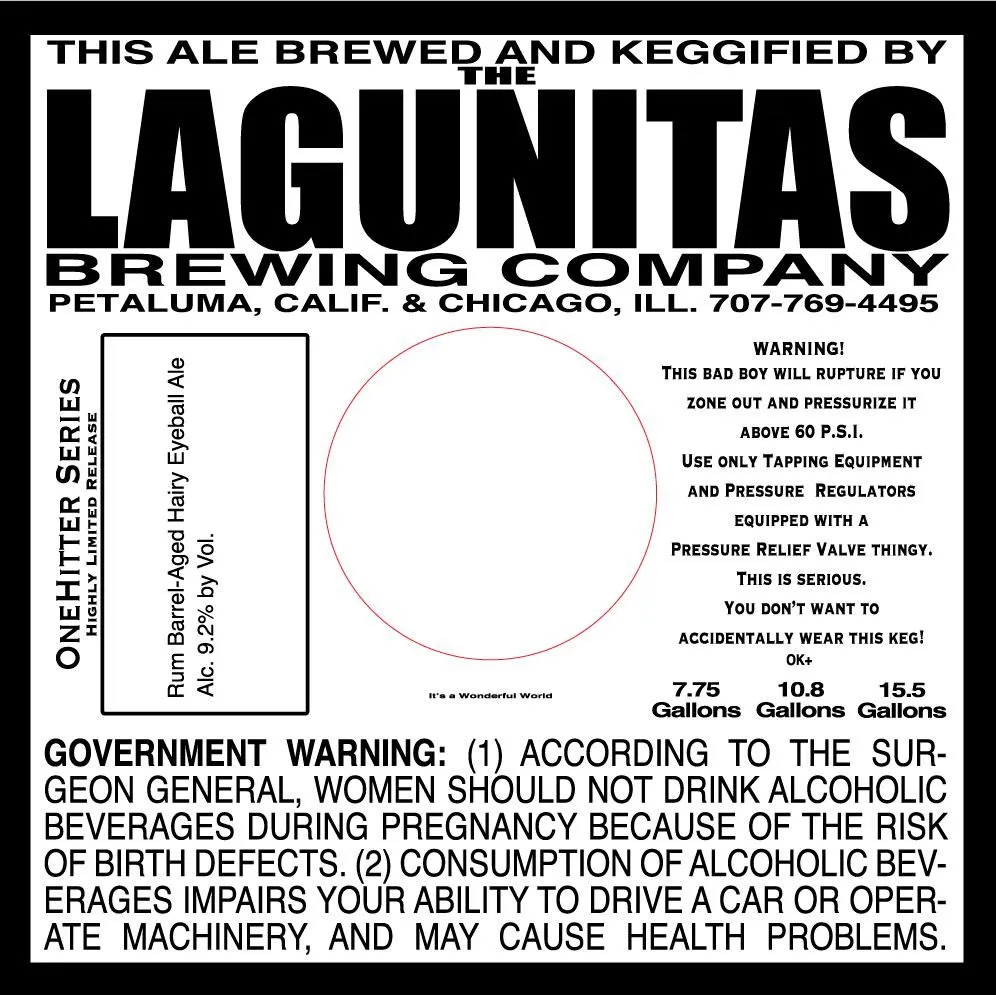 Rum Barrel-Aged Hairy Eyeball Ale label