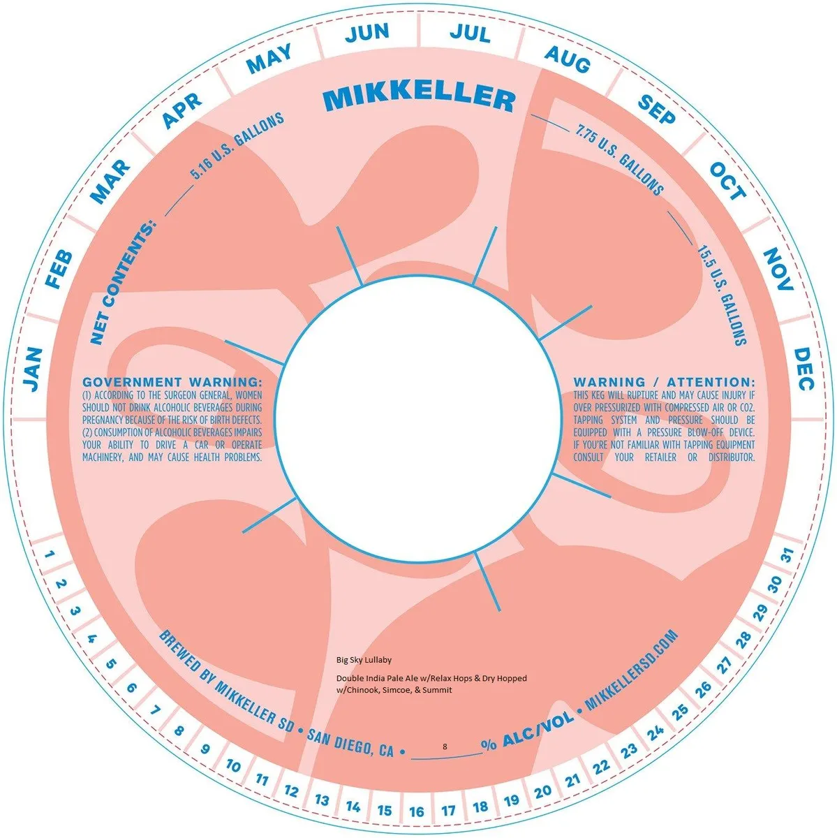 Big Sky Lullaby label art — MIKKELLER