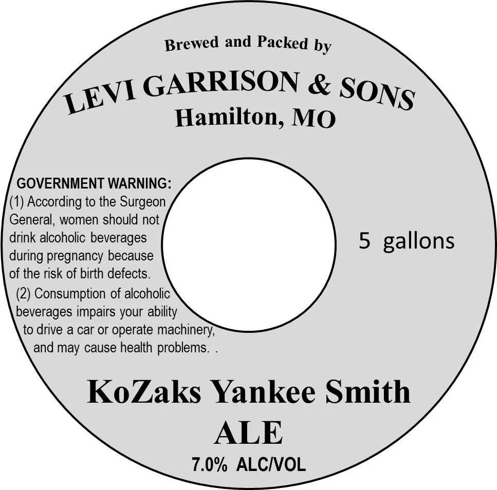 KoZaks Yankee Smith Ale label