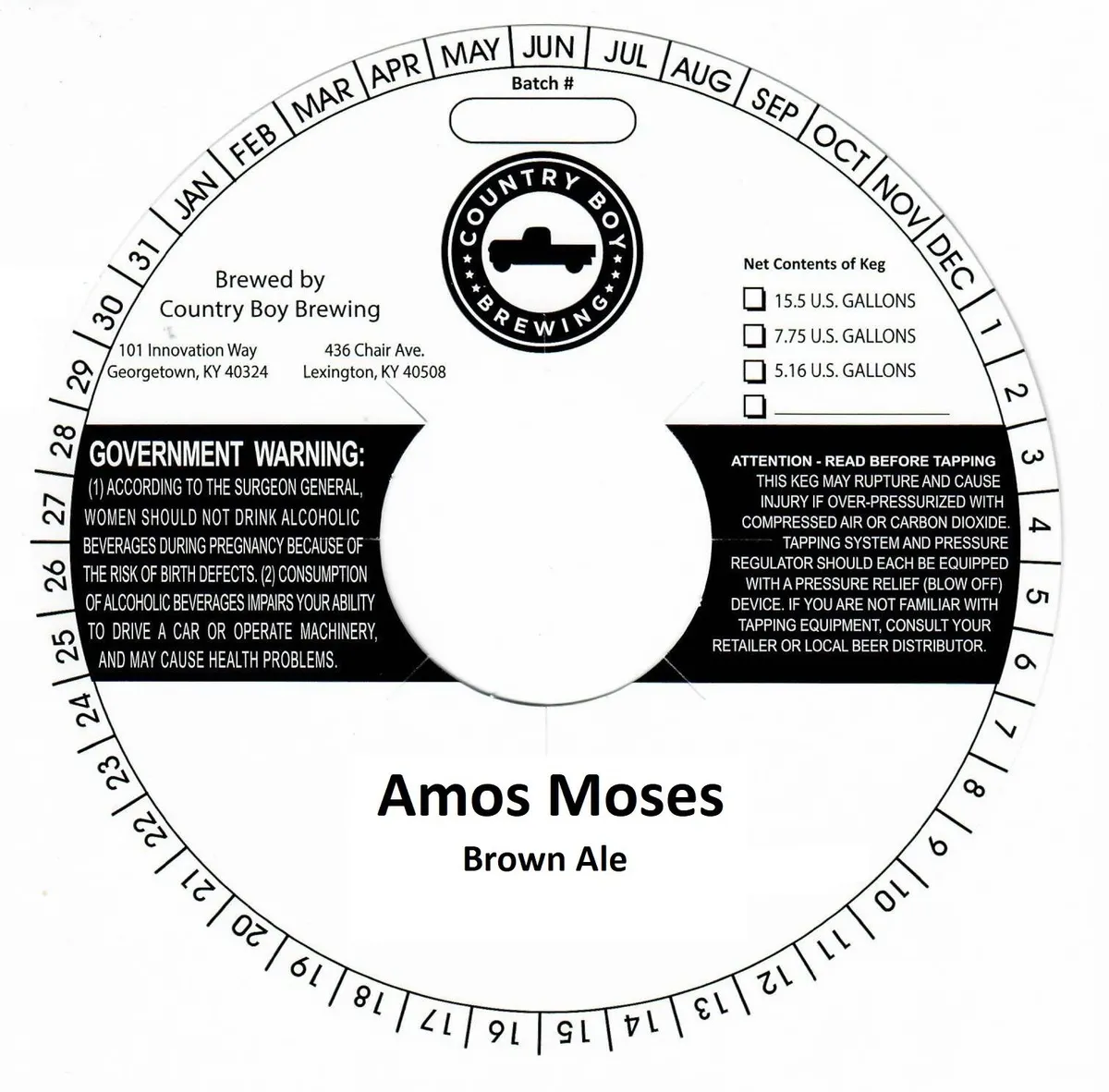 Amos Moses label art — COUNTRY BOY BREWING
