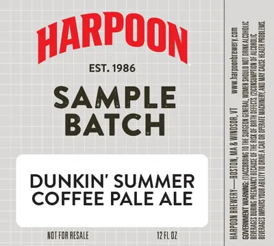 Dunkin' Summer Coffee Pale Ale label