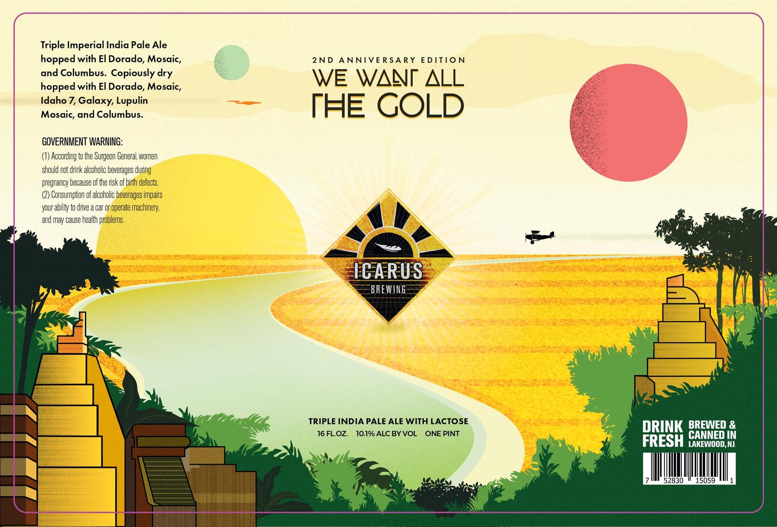 We Want All the Gold — full label as filed with TTB