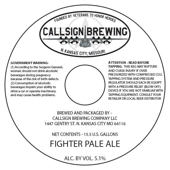 Fighter Pale Ale — full label as filed with TTB
