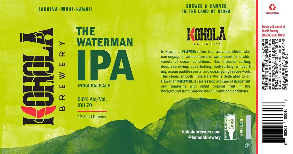 The Waterman IPA label