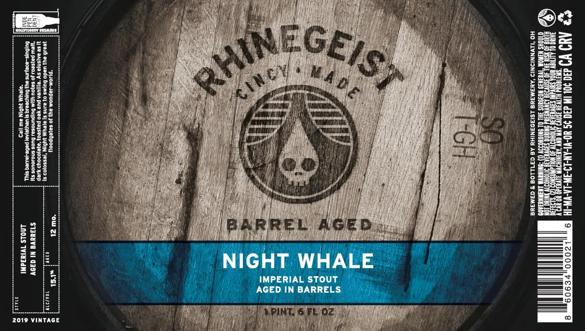 Night Whale label art — NIGHT WHALE
