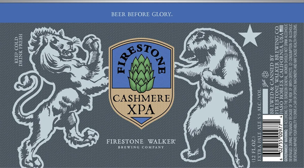 Cashmere label art — FIRESTONE WALKER BREWING COMPANY